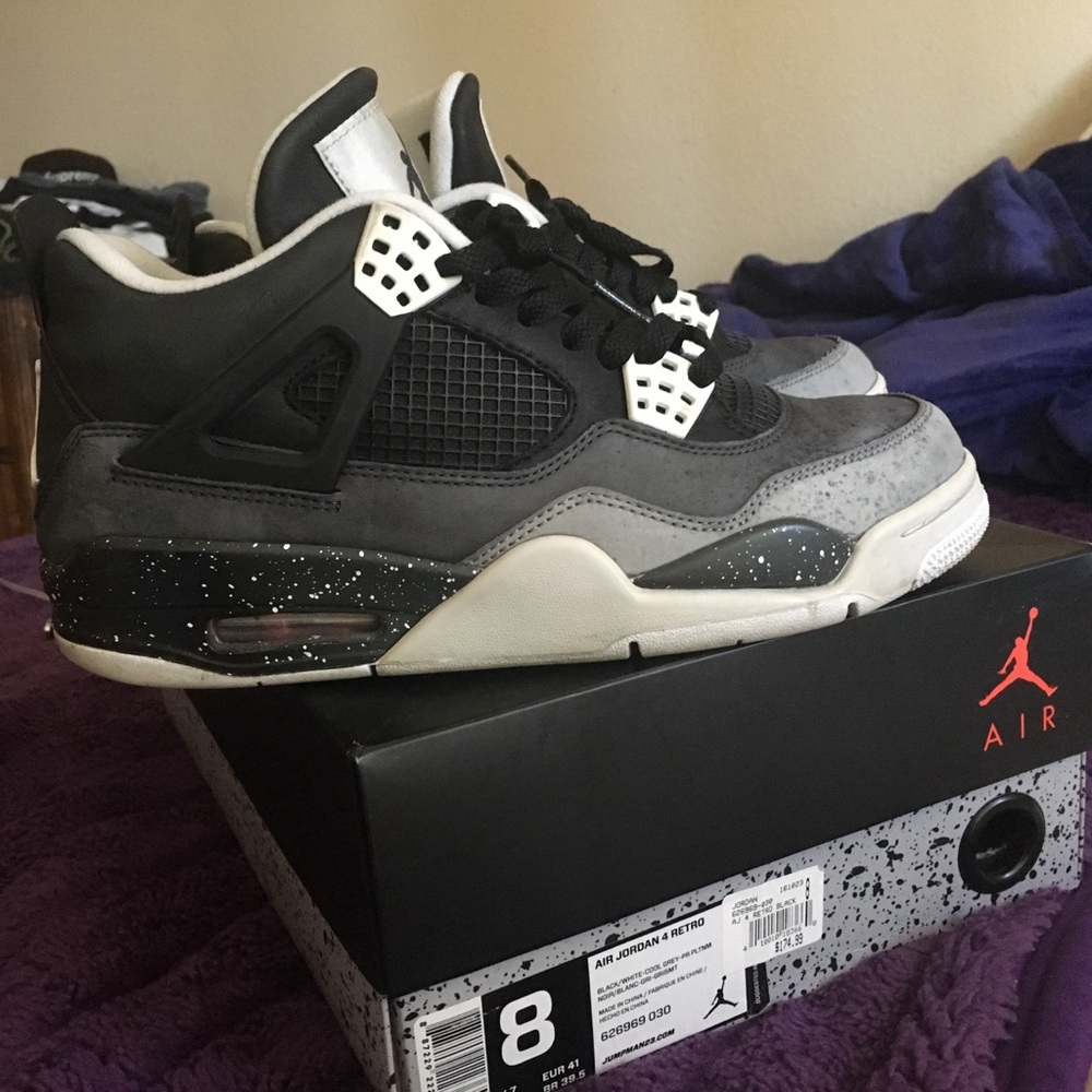 Nike Air Jordan IV 4 FEAR PACK Size 8 RARE NDS
